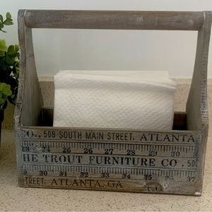 Measure Stick Box / Container / Basket. Farmhouse style.